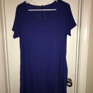 Long blue dress